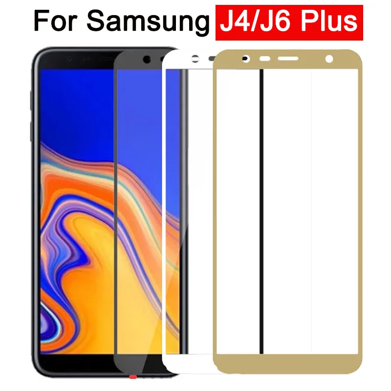 Защитное стекло для Samsung Galaxy J6 J4 Plus J 4 6 4j 6j защитная пленка экрана | Мобильные