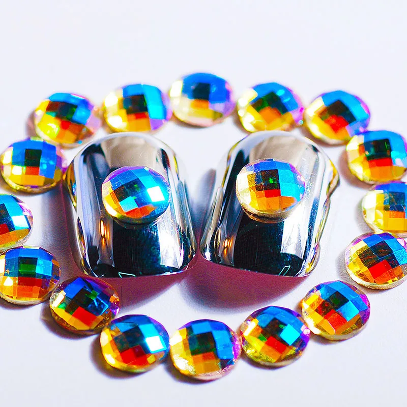 10Pcs Crystal AB Flatback Glass Star Heart Irregular Rhinestones For Handmade Nail Arts Decoration Accessories New Fashion | Дом и сад