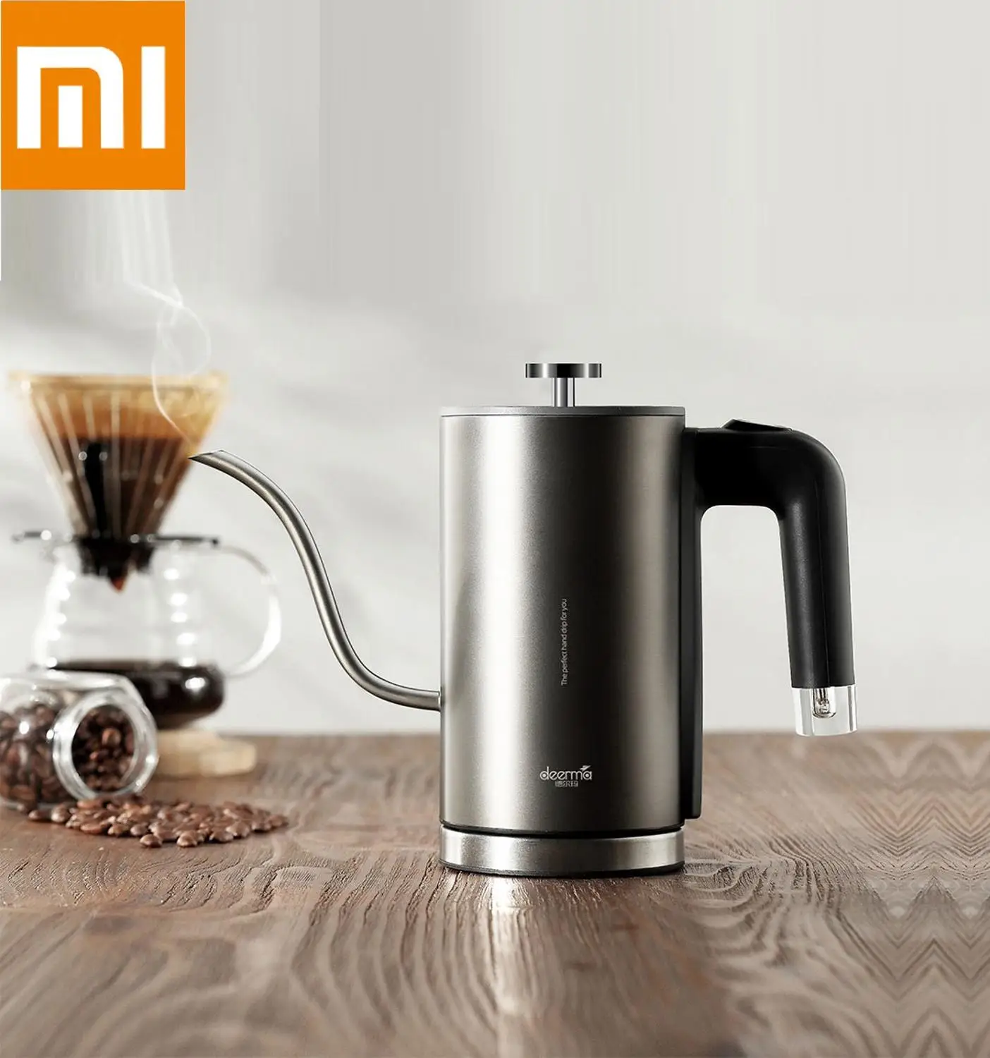 

Xiaomi Mijia Deerma Electric Coffee Hand Pot DEM-SC001 8mm Gooseneck Spout Strix Temperature Control System Elegant TeaHand Pot