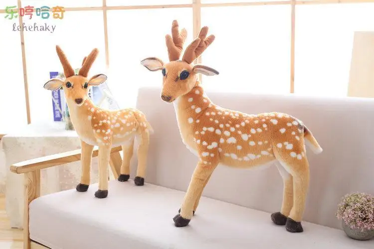 Моделирование Sika игрушечный Олень Игрушка креативный плюшевый чучело олень ремесла Рождественский подарок для детей для девочек подарок на день рождения