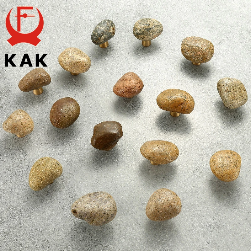 KAK Cobblestone ручки для шкафа из натурального камня индивидуальные кухонного