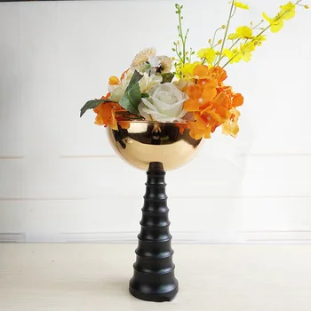 

Flower Vase Nordic Decoration Home Desktop Metal Vases For Wedding Decoration Hydroponic Flowers Pot Delicate Floor Vases ZHP029