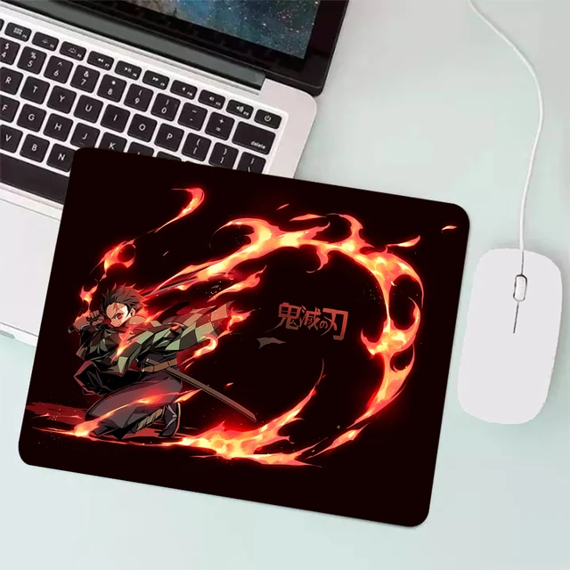 Grand tapis de souris de jeu média, ordinateur PC Gamer, ordinateur  portable, Mausepad, Demon Slayer, Kamado Nezuko, clavier polymères, tapis  de bureau - AliExpress