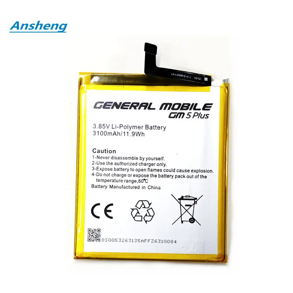 

Оригинальный аккумулятор 3,8 в 3100 мАч для смартфонов General Mobile GM5 GM5Plus GM5 Plus