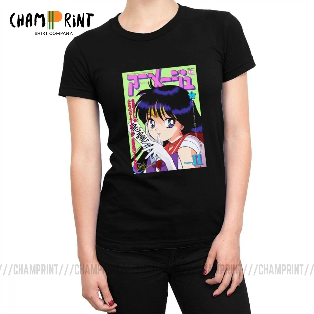 Женская футболка Sailor Mars Magazine Moon японское аниме Ulzzang Модная хлопковая топ