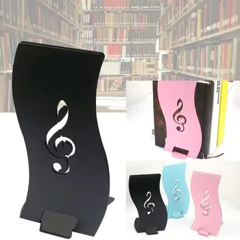 

Book Stand Useful Durable Iron 2pcs Stationery Document Bookends Frame Creative Bookend Metal Bookends