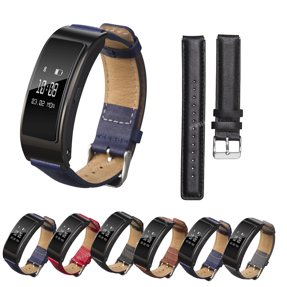 Ремешок из натуральной кожи для Huawei Talkband B6 спортивный браслет смартфона 16 мм B3