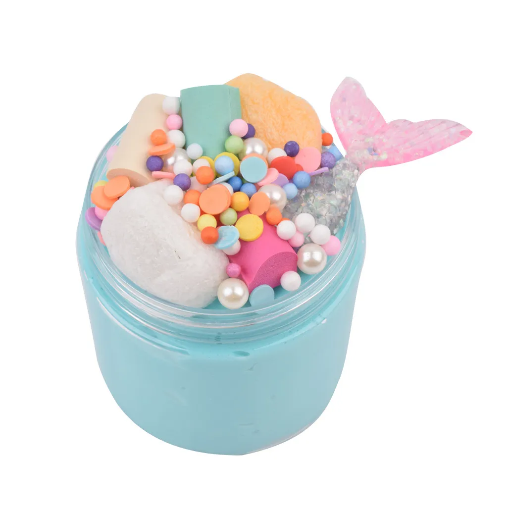 New Arrive 100ml Mud Mixing Cloud Slime Putty Scented Stress Kids Clay Toy slime container pate a modeler enfant W1004