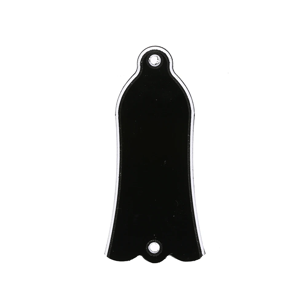 Piastra Di Copertura Per Traliccio A Forma Di Campana Nera In Pvc A 2 Fori Piastra Di Scorrimento Per Chitarra Gibson Lp Sg Flying V Es