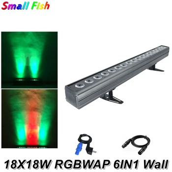 

Dj Equipment Party Light 18X18W RGBWAP 6IN1 LED Wall Wash Light DMX LED Light LED Line Bar Stage Lighting Effect Disco Lights