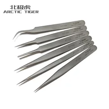 Arctic Tiger Пинцет из нержавеющей стали локоть тонкий Острый Пинцет Птичье гнездо гребень для волос инструмент Электронное обслуживание для круглого МО