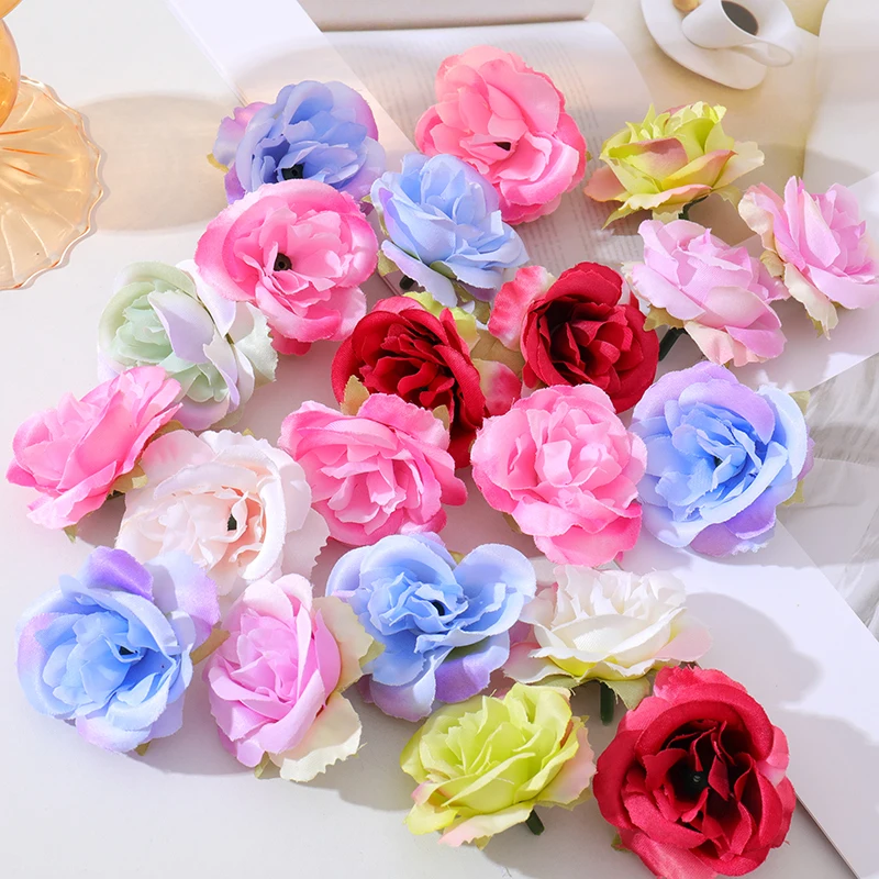 

100/300Pcs Silk Roses Vintage Rose Gifts Box Diy Christmas Decoration Home Decor Valentines Day Free Shipping