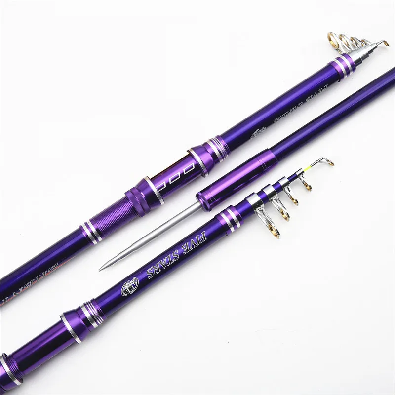 

Carbon Fiber Fishing Metal Wheel Seat Sea Fishing Rod 6-Layer with Floor Outlet Surf Casting Rod Telescopic Fishing Rod