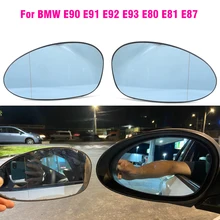  For BMW E90 Mirror Heated Side Mirror Glass Rearview Mirror For BMW E90 E91 E92 E93 M3 Style E80 E81 E87 