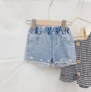 

2020 new wholesale girls denim shorts summer fashion girls shorts 1-6 years HV110