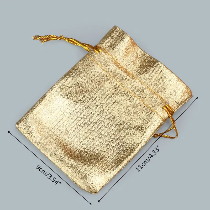 100 Pcs Gift Bag Jewelry Drawstring Pouches Party Favor Goody Pocket for Holiday