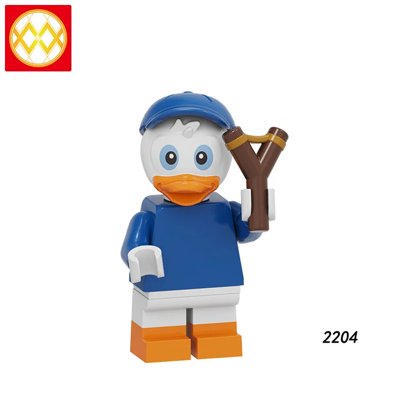 PG8279 накачивание мультфильм Микки Минни белка Kiki Duo утка Скрудж макдак экшн строительные блоки детские игрушки