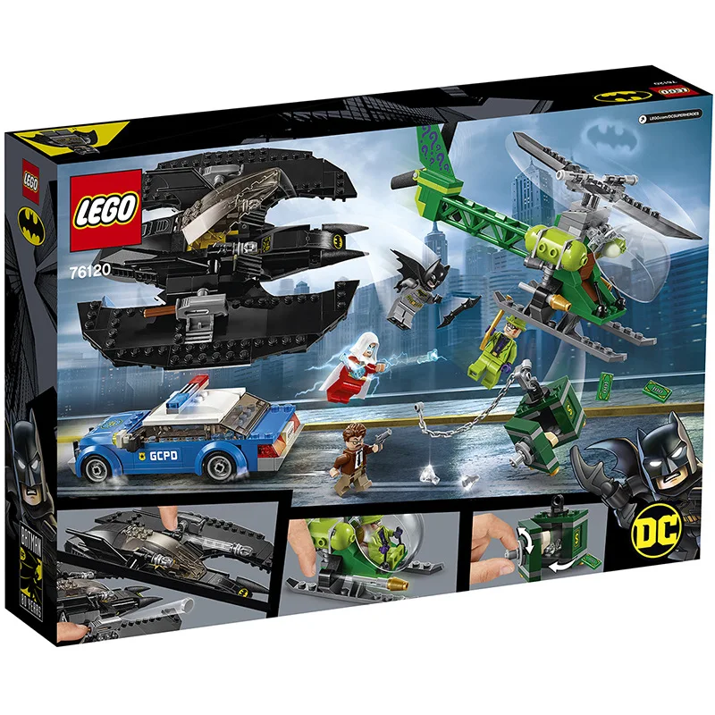 

July New Products Lego lego dc Superhero Batman Series 76120 Batman Riddles People's Congress Robbery