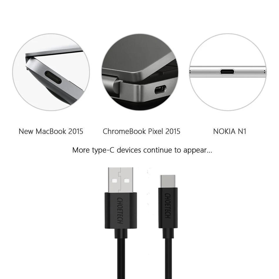 CHOETECH кабель usb type-C для зарядки мобильного телефона, кабель для передачи данных для Xiaomi Mi 9 t, кабель для быстрой зарядки type-C для устройств usb type-C