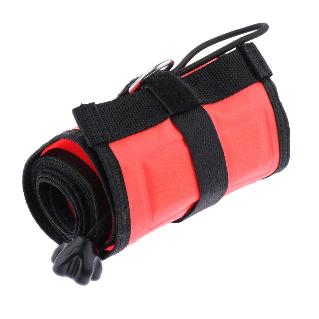 Diver Signal Marker Inflatable Tube with Plastic Clip for Diving Snorkeling Underwater Safety Signal Buoy Float for Water Sports