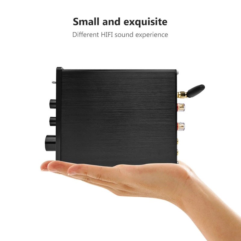 Hifi Bluetooth 5,0 Tpa3116 2,0 стерео мощность аудио усилитель 100 Вт x2 Pcm5102A декодирование ЦАП для домашнего кинотеатра(черный