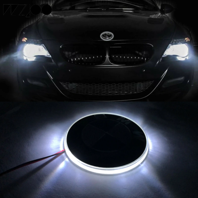 ミリメートルエンブレムledライト車のステッカーのロゴのバッジエンブレムランプbmw 3 5 7シリーズエンブレムledライト Decorative Lamp Aliexpress