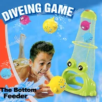 Summer Diving Training Toys Feed The Frog Game The Bottom Feeder Underwater Swimming Pool Dive Toys Bath Toys for Boys and Girls 1