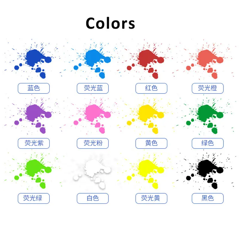 

12 цветов краска для лица Хэллоуин Макияж, боди-арт краски вечерние фестиваль шнорка нетоксичные моющиеся Косплей аквагрим дети краска для лица