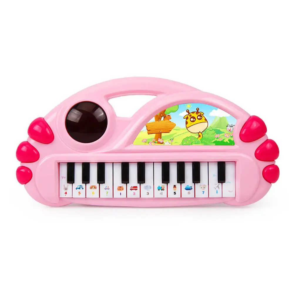 Pink Kuulee многофункциональная клавиатура раннего образования, Обучающие игрушки, клавиатура раннего образования, музыкальные инструменты - Цвет: Pink
