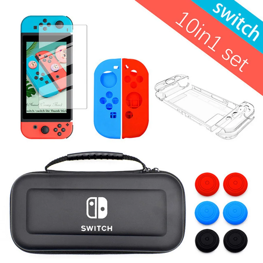 Waterproof Shell Storage Bag Crystal Cover Case Screen Protector Joy-con Protect For Nintend Switch Console & Accessories | Электроника