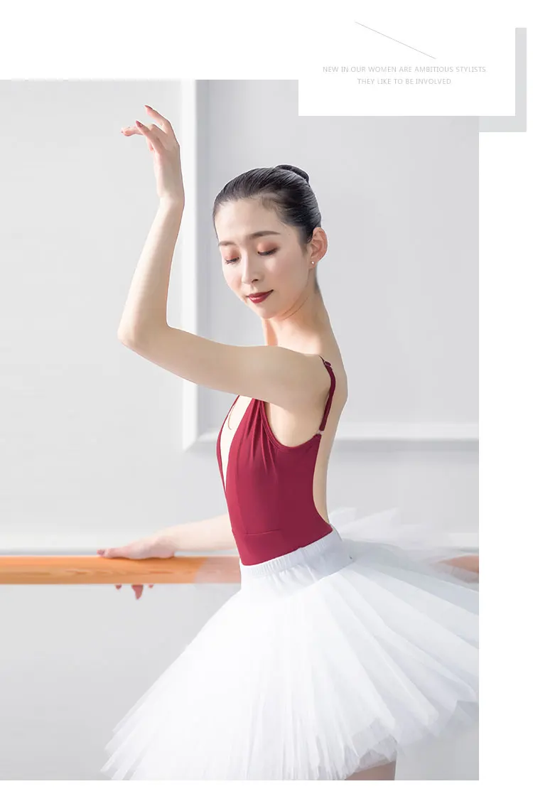 Новое поступление Регулируемый Купальник для балета, танцев Для женщин летние гимнастика Танцы взрослый костюм высокое качество, балетное платье для девочек