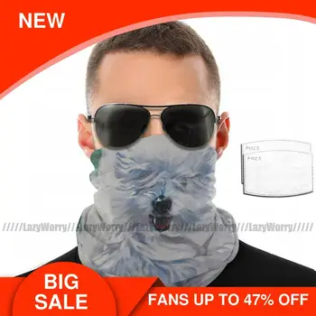

Realistic Dog Mouth Face Mask Coton De Tulear Fine Art Painting Facial Mask Pretty with Filters Kawai Mask