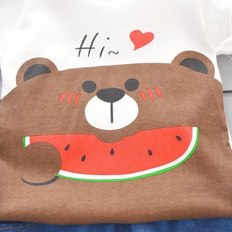 Летняя одежда для маленьких мальчиков и девочек хлопковая Футболка с рисунком