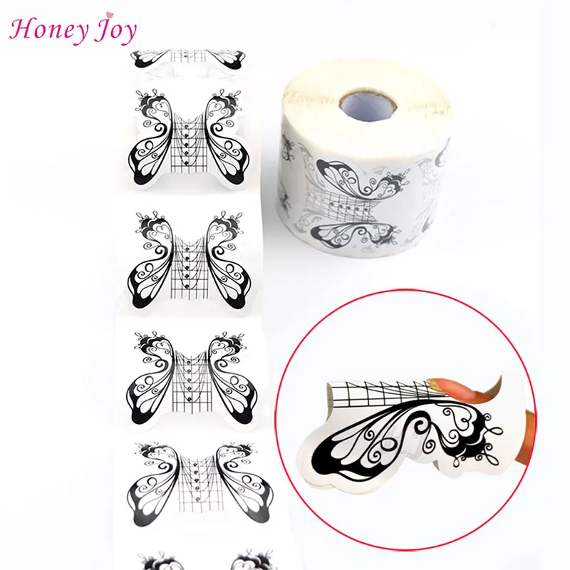 500 шт./рулон наклейки для наращивания ногтей|nail polish on nails|nail gel brandssticker wedding |