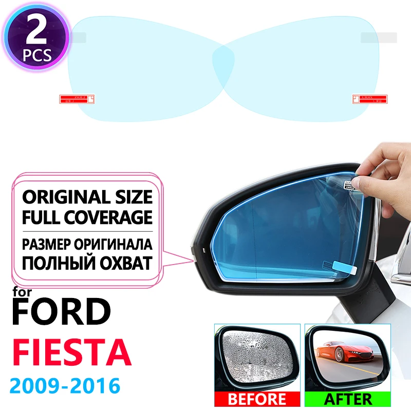 Полное покрытие противотуманной пленки непромокаемое зеркало заднего вида для Ford Fiesta MK7 ST 2009~ автомобильные наклейки аксессуары 2010 2013