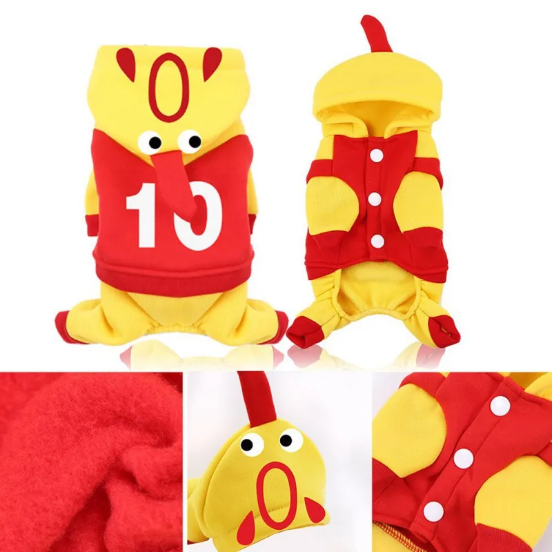 Одежда для домашних животных Одежда для собак кричащая курица поворачивается одежда для четвероногих осень и зима новые теплые костюмы yy