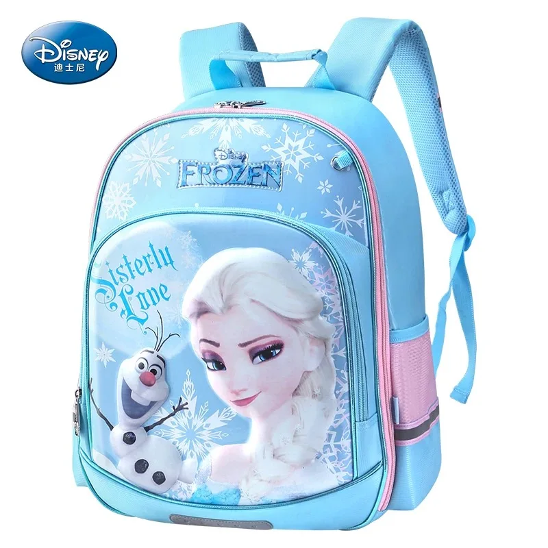 1 шт. рюкзак disney frozen 3D Эльза-Снежная королева мультфильм большой размер водонепроницаемый мешок дышащий основной junior высокий школьный подарок для девочки