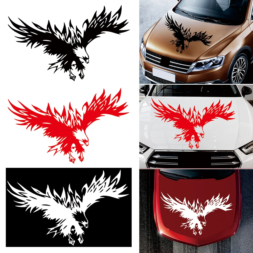 

1PC Car Hood Eagle Decal Flying Wings Eagle Tribal Pattern for Truck Suv Body Decor Sticker Bird Wings Sticker
