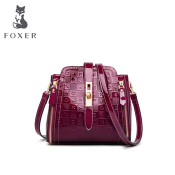 

FOXER Women leather bags fashion cowhide bags designer bags famous brand women bags 2020 new luxury handbags women bags shoulder