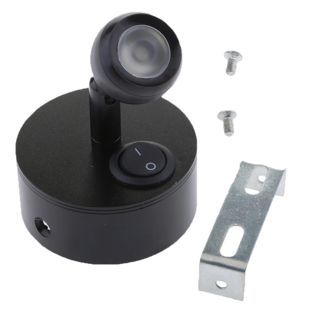 12V 1W LED Spot Light Reading RV Camper Trailer Boat Wall Mount - 6000K Cool Light