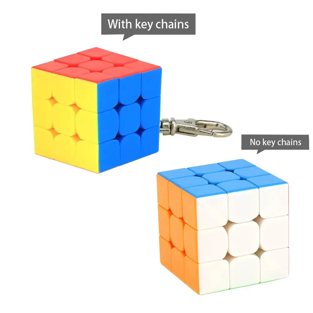 Новое поступление 5 шт./компл. Cubing класс MF9304 мини 3x3 волшебный куб флуоресцентная шестицветная Подарочная коробка серия