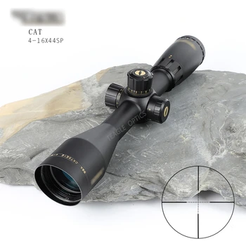 online Óptica De Caça 4-16x44 Riflescope Tático Vermelho Verde Iluminado Rifle Scope Sniper Visão óptica Caça Escopos