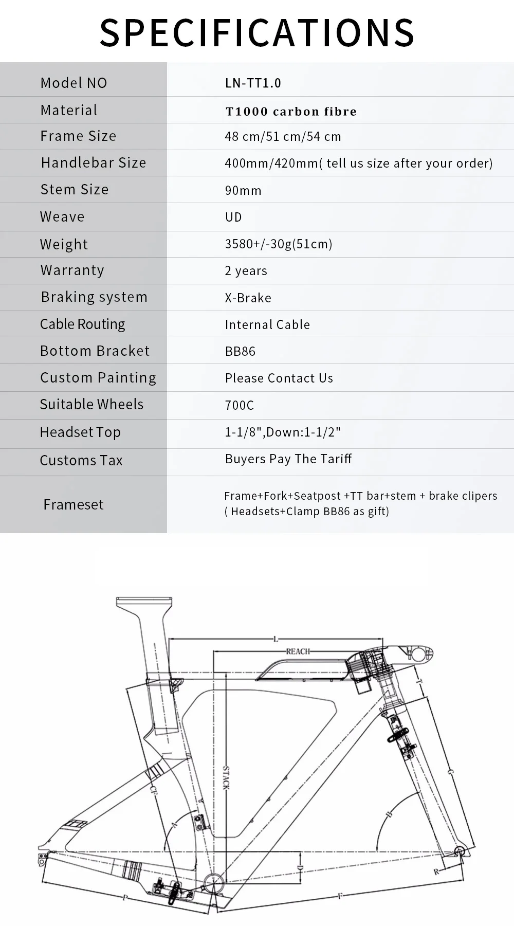 Sale Carbon road time trial Bicycle Frame TT carbon fiber frameset Frame 2019 China Chinese taiwan race bicycle frame рама велосипеда 1