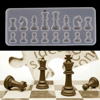 

Silicone Baking Mold For Resin International Chess Shape Silicone Resin DIY Clay Epoxy Resin Pendant Molds For Jewelry