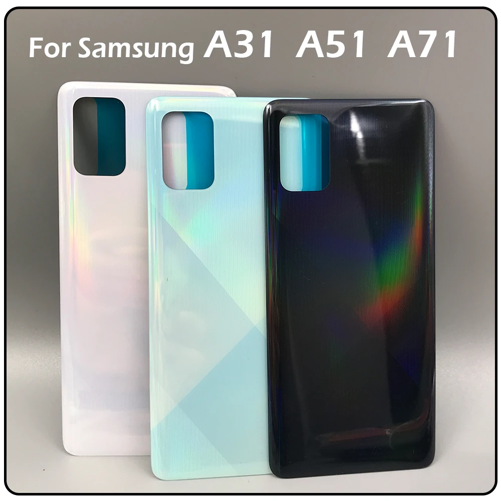 Задняя стеклянная крышка для Samsung Galaxy A31 A51 A71 Крышка батарейного отсека задняя |