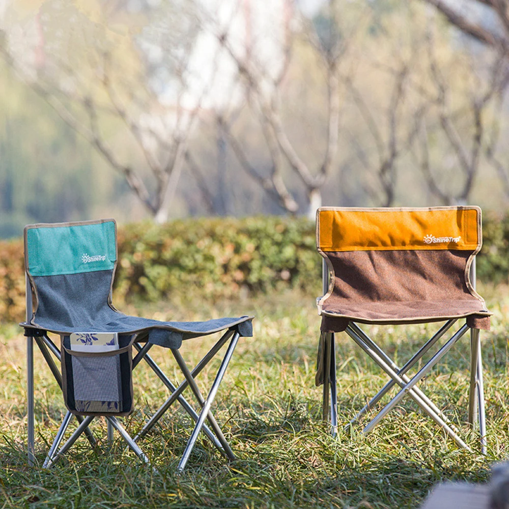 Outdoor Folding Chair Sketch Portable Camping Beach Back Fishing Student Home Lounge Chairs