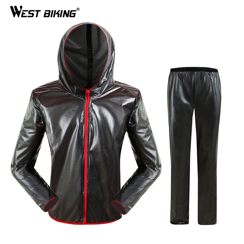 MTB Bike Cycling Jacket Sets Men Women Waterproof Windproof Raincoat Reflective Jersey Pants Suit Bicycle Clothing WEST BIKING