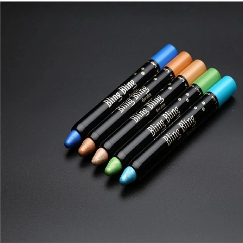 15 Color Highlighter Eyeshadow Pencil Waterproof Glitter Matte Nude Eye Shadow Makeup Pigment Cosmetics White Eyeliner Pen