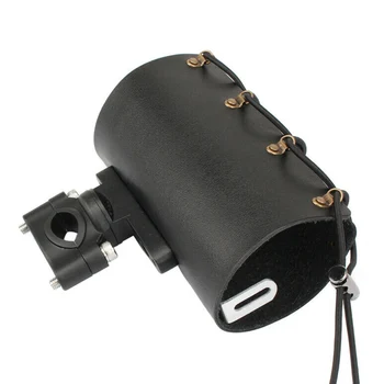 

Hot Motorcycle Water Bottle Holder Handle Mounted Aluminium Alloy Adjustable Elastic Strap Stable Practical Bike Scooter Cycling