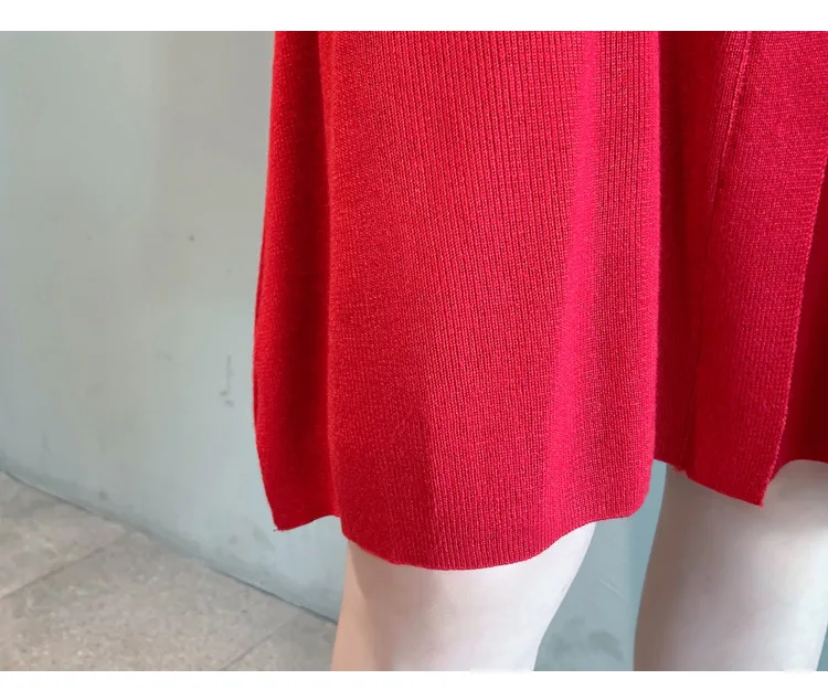 Осень зима Kintting Одежда для беременных Elegnant платья для кормления грудью одежда для беременных женщин